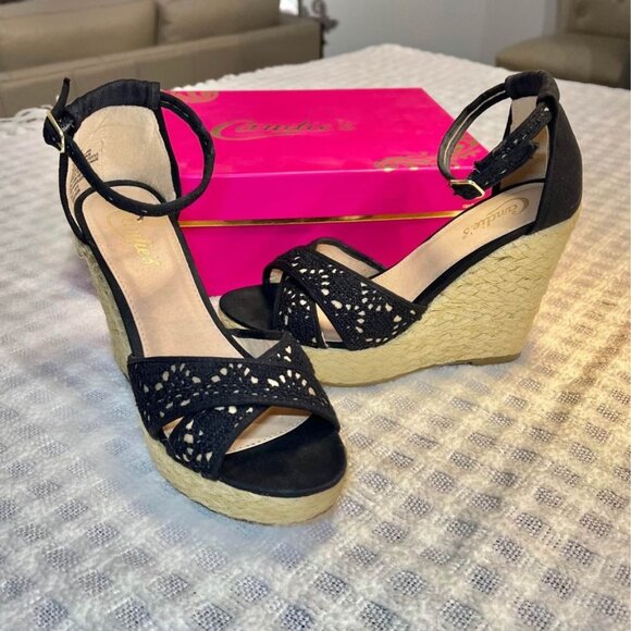 Candie's Shoes - Candie's® Women's Casey Mone Wedge Sandal – Sz 7.5